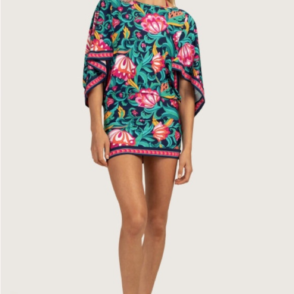 Trina Turk Tropical/Floral Swim Cover-Up